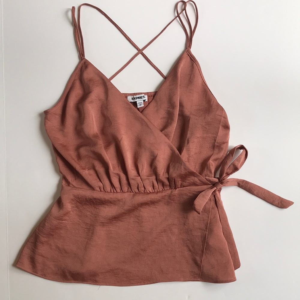 Express Dusty Rose blouse